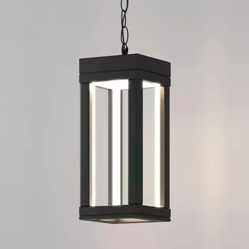 Уличный подвесной светодиодный светильник Elektrostandard, Frame, 120х120х880 мм, 12Вт, LED, 550Лм, 4000К, цвет чёрный