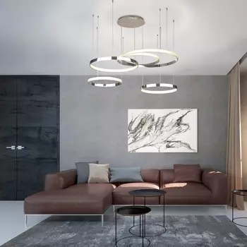 Умный подвесной светильник Posh, светодиодная лента, 128x142 см