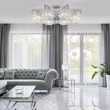 Умный потолочный светильник April, 60Вт, E14, 85x85x30 см