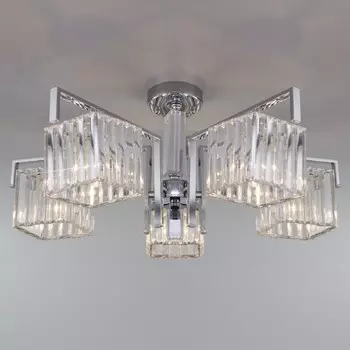 Умный потолочный светильник April, 60Вт, E14, 73x73x30 см