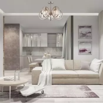 Умный потолочный светильник Loraine, 60Вт, E14, 58x58x36 см