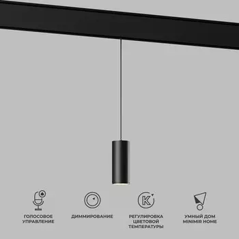 Умный трековый светильник Elektrostandard, Slim Magnetic, 1135х192х35 мм, 7Вт, LED, 600Лм, 2700-6500К, цвет чёрный