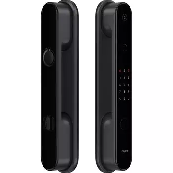 Умный замок Aqara D100 Zigbee врезной разбл.отпеч.паль. 2480mAh черный (ZNMS20LM)