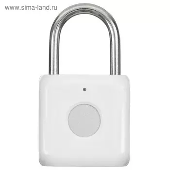 Умный замок Digma SmartLock P1, навесной, разбл.отпеч.пальца, 100мАч, белый (SRP1)