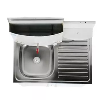 Умывальник "Акватекс" Дуэт, с ЭВН, нержавеющая мойка, 1250 Вт, 17 л, белый