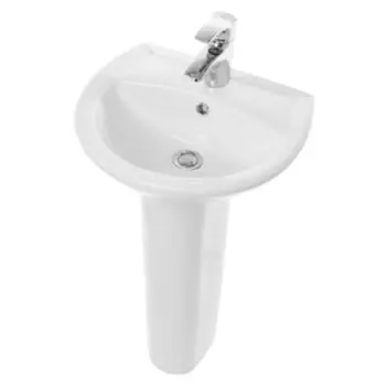 Умывальник «Аттика 55», хромированный белый, ВКС