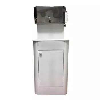 Умывальник "Дачный", с ЭВН, 1200 Вт, бак нерж.сталь, пласт.мойка, кран металл, 17 л, белый