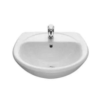 Умывальник Santeri "Соната" 1.3111.2.S01.11B.0, 540 х 485 мм, перелив, белая с вкраплениями