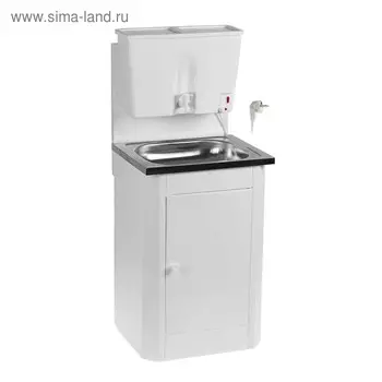 Умывальник "ТермМикс", с ЭВН, нержавеющая мойка, пластиковый бак, 1250 Вт, 17 л, белый