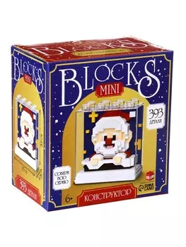UNICON Конструктор "Mini Blocks", 393 детали, Дед Мороз