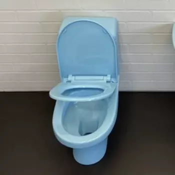 Унитаз детский Comforty 2311B, 2-реж. арм., прямой выпуск, PP с микролифтом, голубой