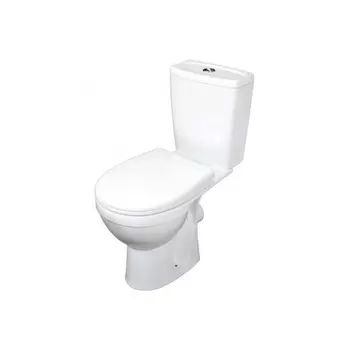 Унитаз-компакт Rosa "Браво" 023-5403, нижняя подводка, горизонтальный выпуск, цвет белый