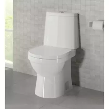 Унитаз компакт Sanita Next Luxe SL DМ, 2-режима, арматура Geberit, белый