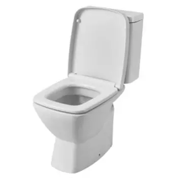 Унитаз-компакт Santek «Нео» прямой выпуск, двухрежимная арматура Oliveira, сиденье дюропласт soft-close