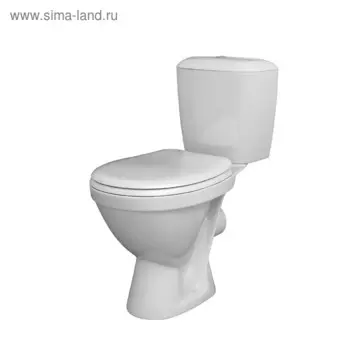 Унитаз компакт Santek «Паллада» прямой, 2-реж арматура, сиденье полипропилен