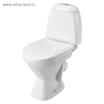 Унитаз-компакт Santek «Римини» косой выпуск, двухрежимная арматура, сиденье полипропилен