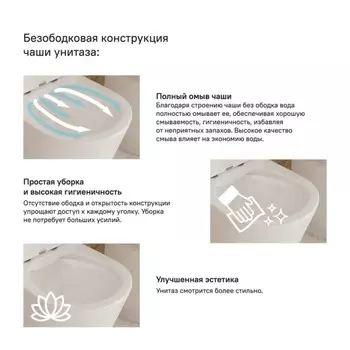 Унитаз подвесной IDDIS Cloud CLORDSEi25, SoftClose и EasyFix, безободковый, белый