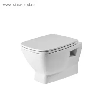 Унитаз подвесной Santek «Нео» безободковый rimless, сиденье дюропласт softclose тонкое