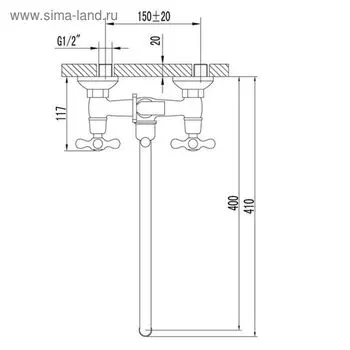 Универсальный смеситель Lemark Standard LM2151C