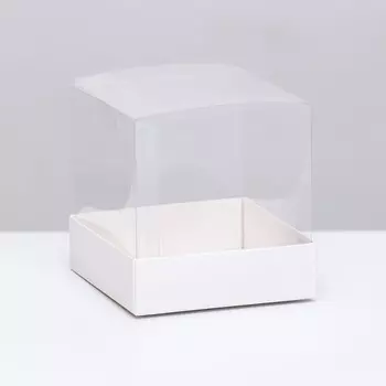 Коробка для пирожных, белый, 101010 см