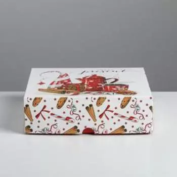 Упаковка для кондитерских изделий новогодняя Present, 20 х 17 х 6 см