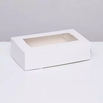 Упаковка для продуктов с окном, белая, 23146 см, 1.9 л