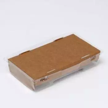 Упаковка для продуктов с прозрачным куполом, 20 х 10 х 4 см, 0,6 л