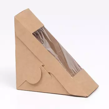 Упаковка для сэндвичей 13 х 13 х 6 см