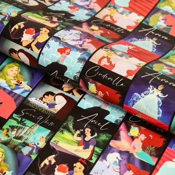 Упаковочная бумага, 70 х 100 см "Сказочные красавицы", Принцессы