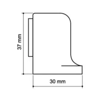 Упор дверной магнитный MDS-003ZA SN, цвет матовый хром