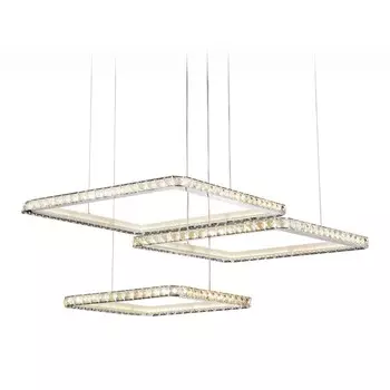 Управляемый подвесной светодиодный светильник Ambrella light, Ice, FA1759, 3хLED, 180 Вт, 13500Lum, 3000-6400К, цвет хром