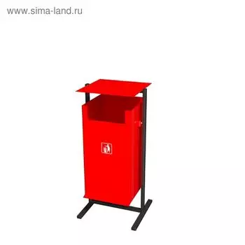 Урна 30 л "Гном", цвет красный