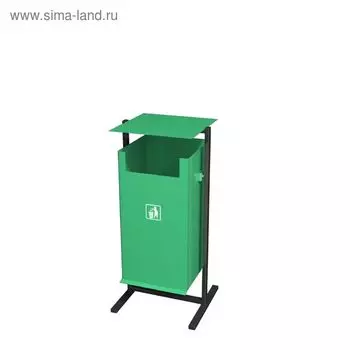 Урна 30 л "Гном", цвет зелёный