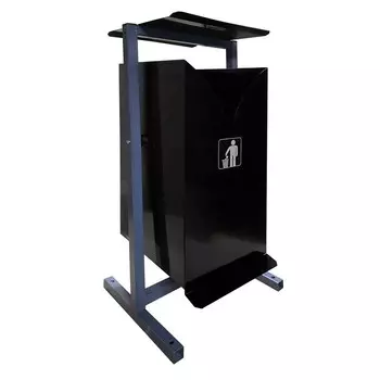 Урна металлическая «Гном», цвет черный