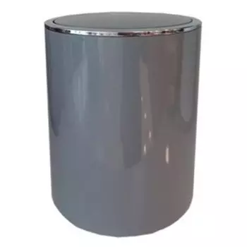 Мусорное ведро с крышкой, цвет серый