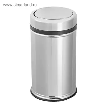 Мусорное ведро с вращающейся крышкой, 16 л, стальная