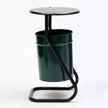 Урна уличная, с крышкой, зеленая, 21 л