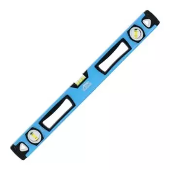 Уровень БАРС, алюмин. двуручный, 1200 мм, профиль 1,6 мм, ударопрочные заглушки, 3 глазка