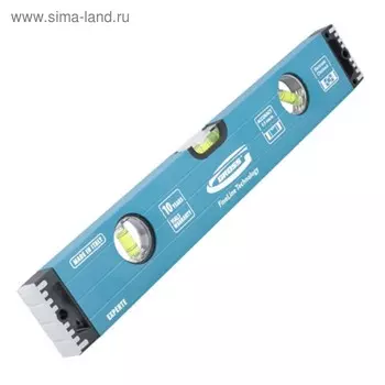 Уровень GROSS, алюминиевый, 400 мм, усиленный, 3 глазка