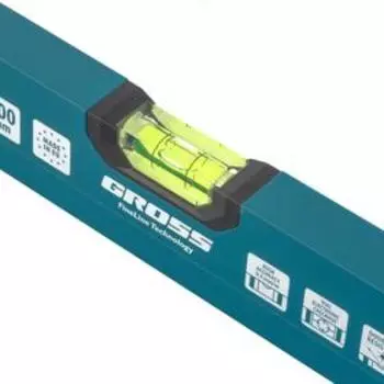 Уровень Gross Handwerker 33902, алюминиевый, 2 глазка, 800 мм