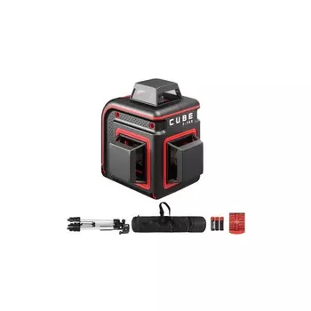 Уровень лазерный ADA CUBE 3-360 Professional Edition, до 20 м, 3 луча, 635 Нм, ± 0.3 мм/м