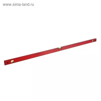 Уровень MATRIX, 150 см, алюминиевый, 3 глазка, красный, линейка