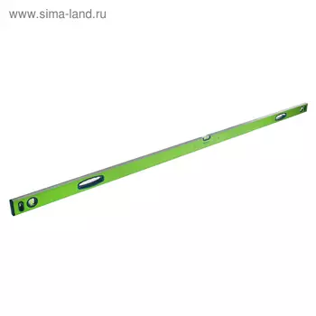 Уровень "СИБРТЕХ", 200 см, алюминиевый, ±0.5 мм/м, фрезерованный, 3 глазка, магнитный