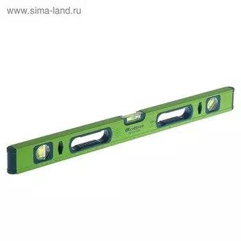 Уровень "СИБРТЕХ", 60 см, алюминиевый, ±1 мм/м, фрезерованный, 3 глазка