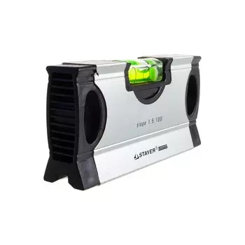 Уровень STAYER MINI 34732-1,5, с фиксированным углом, с уклоном 1.5:100, 125 мм