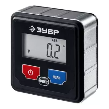Уровень-уклономер электронный ЗУБР 34743_z01, магнитный, диапазон 4х90°, точность ±0,1°