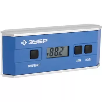 Уровень-уклономер электронный ЗУБР 34745_z01, магнитный, диапазон 0-90°, точность ±0,5°