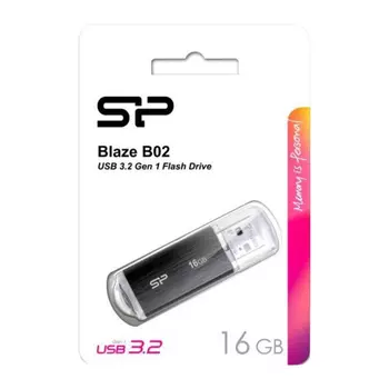 USB флеш накопитель 16 Gb Silicon Power Blaze B02 Black USB 3.0