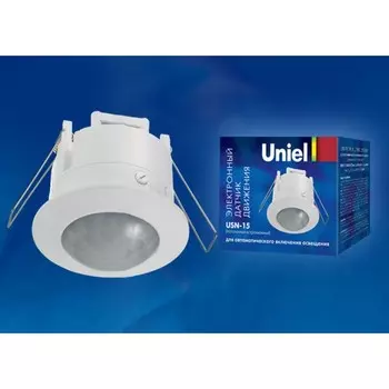 USN-15-360R-1200W-3LUX-6M-0,6-1,5m/s-WH Датчик движения. Картонная упаковка