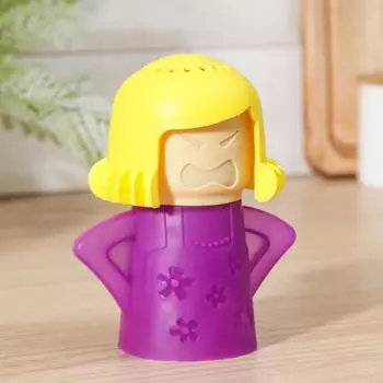 Устройство для чистки микроволновой печи Доляна Angry mama, 10.5813 см, пластик, фиолетовое